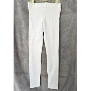 Forever 21 White Stretch High Rise Leggings